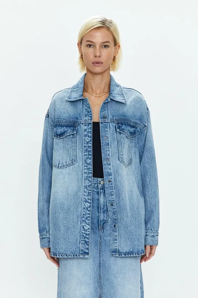 Pistola Denim Denim Women Mandy Oversized Shacket 8211 Skylark Skylark