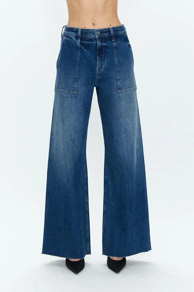 Pistola Denim Denim Women Penny Utility High Rise Wide Leg 8211 Camden Camden
