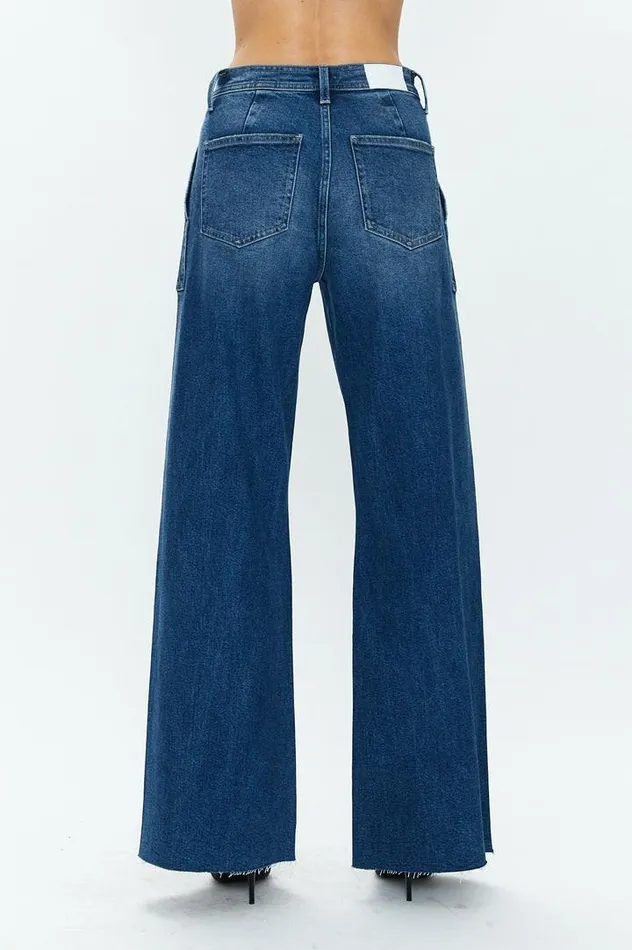 Pistola Denim Denim Women Penny Utility High Rise Wide Leg 8211 Camden Camden