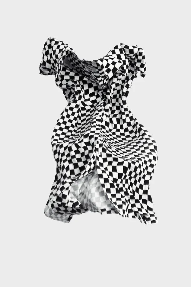 Pistola Denim Dresses Women Amber Pajama Dress 8211 Black White Off The Grid Black White Off