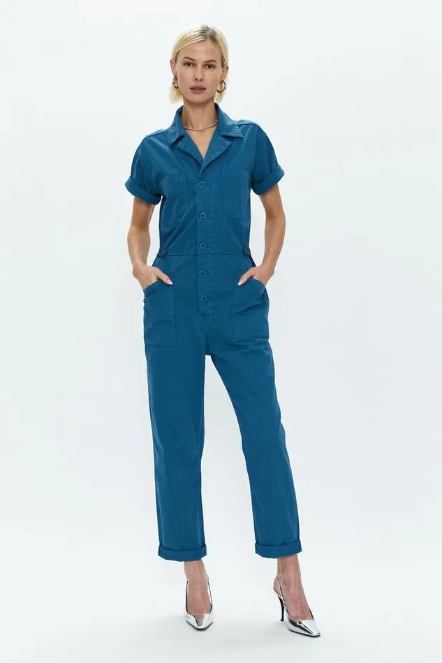 Pistola Denim Jumpsuits and Rompers Women Grover Short Sleeve Field Suit 8211 Atlas Atlas