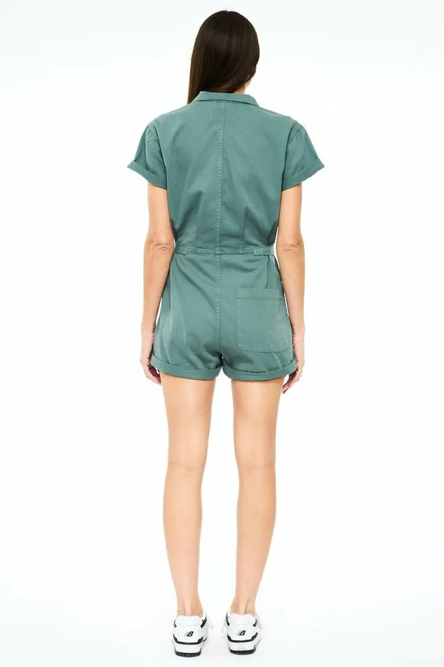Pistola Denim Jumpsuits and Rompers Women Parker Field Suit Short Sagebrush Sagebrush