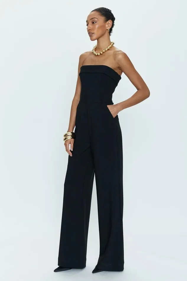 Pistola Denim Jumpsuits and Rompers Women Valentina Polished Jumpsuit 8211 Black Black