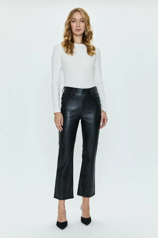Pistola Denim Pants Women Lennon High Rise Crop Boot 8211 Slate Black Slate Black
