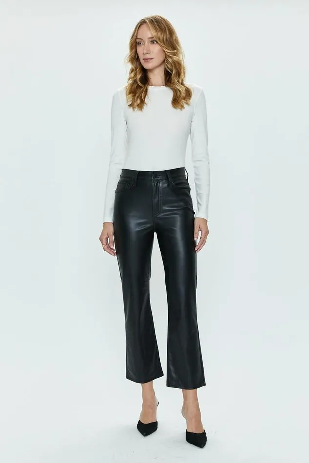 Pistola Denim Pants Women Lennon High Rise Crop Boot 8211 Slate Black Slate Black
