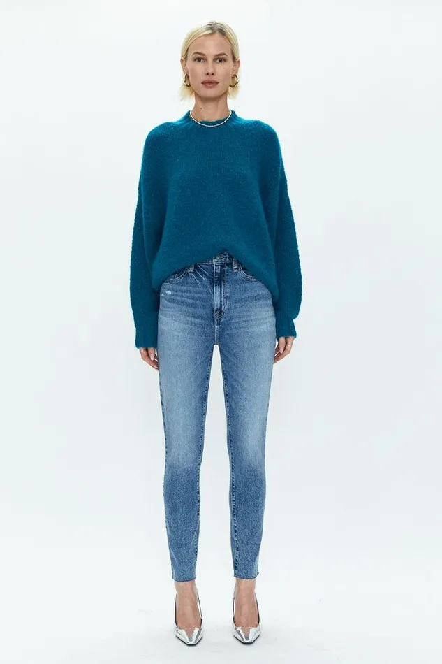 Pistola Denim Sweaters and Knits Women Carlen Mock Neck Sweater 8211 Atlas Atlas