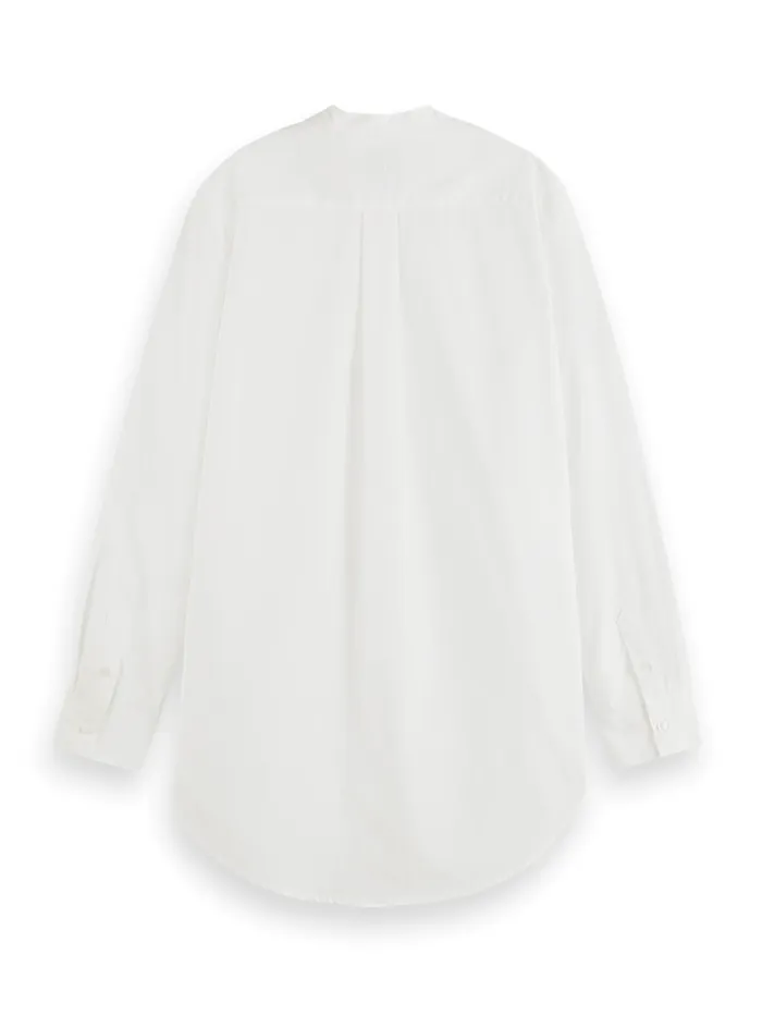 PLACKET RUFFLE SHIRT White Women Scotch and Soda Blouses and Shirts