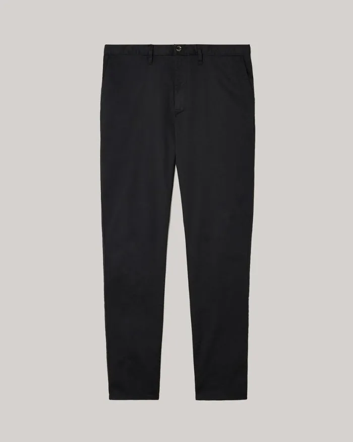 Politix Chinos Men Ultra Slim Stretch Cotton Chino Black