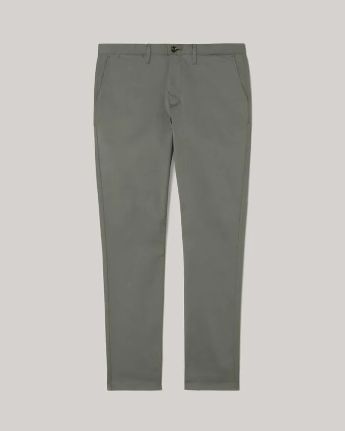 Politix Chinos Men Ultra Slim Stretch Cotton Chino Sage