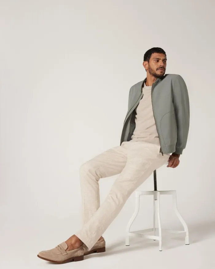Politix Suit Pants Men Slim Stretch Check Tailored Pant Natural Check