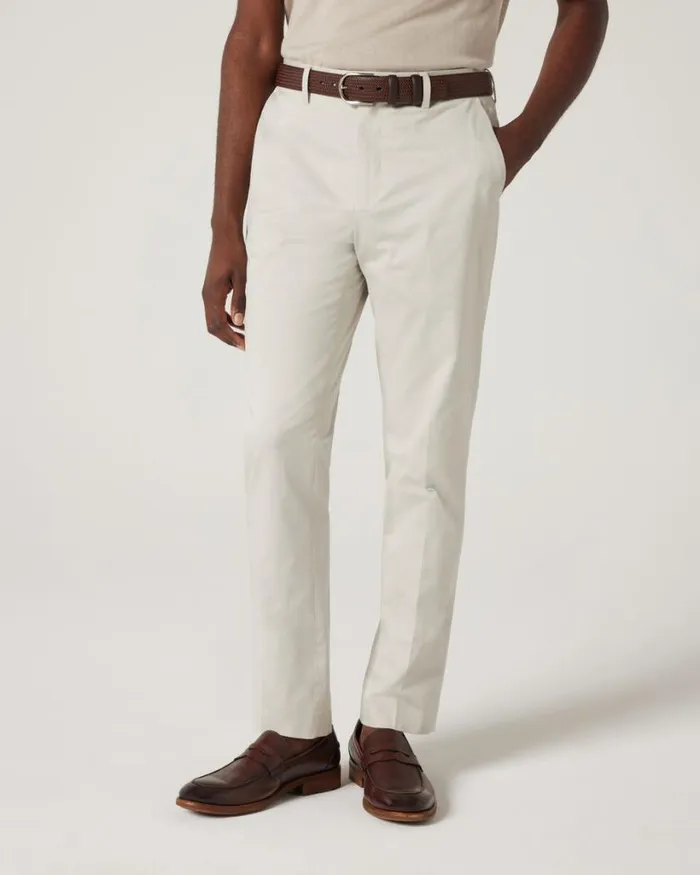 Politix Suit Pants Men Slim Stretch Tailored Dress Pants Bone