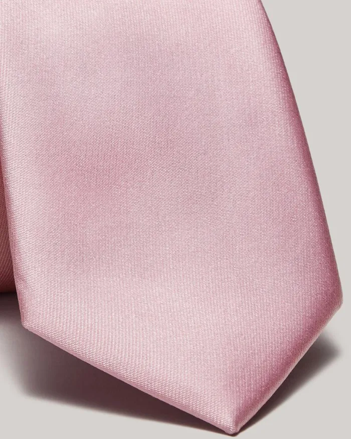 Politix Ties Men Silk Satin Tie Rose