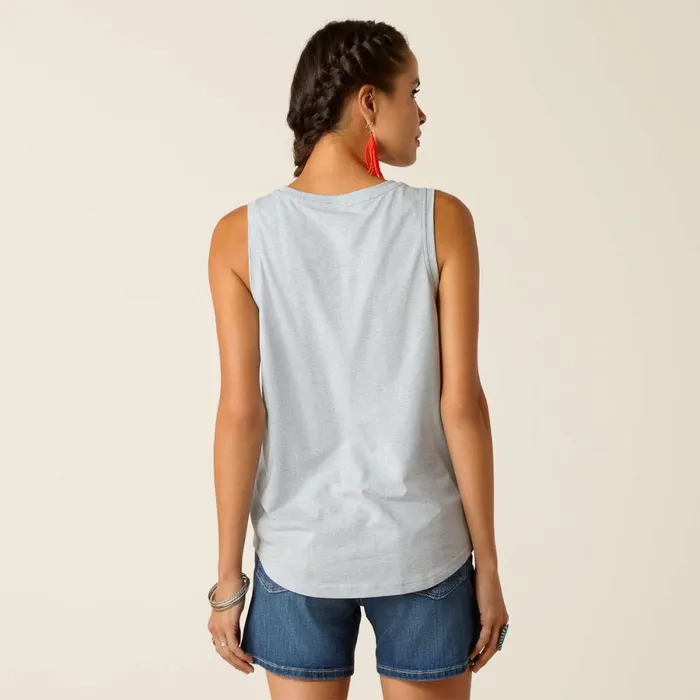 Pride Tank Chambray Blue Women Ariat TShirts and Tops