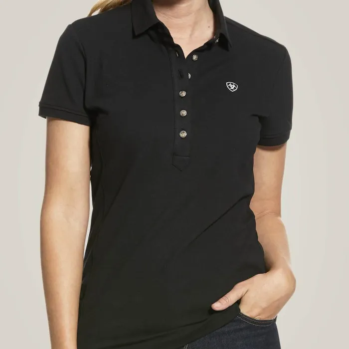 Prix 20 Polo Black Women Ariat TShirts and Tops Prix 20 Polo Black Women Ariat TShirts and Tops