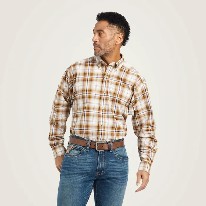 Pro Series Geri Stretch Classic Fit Shirt White Men Ariat Button Down Shirts
