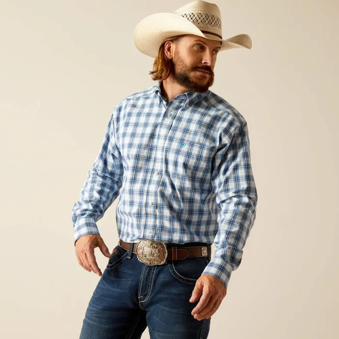 Pro Series Phoenix Classic Fit Shirt Blue Men Ariat Button Down Shirts