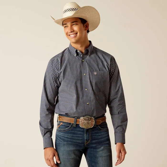 Pro Series Tate Classic Fit Shirt Dress Blues Men Ariat Button Down Shirts