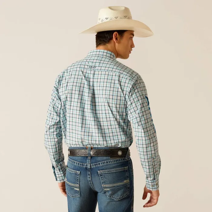 Pro Series Team Lawrence Classic Fit Shirt Aqua Men Ariat Button Down Shirts Pro Series Team Lawrence Classic Fit Shirt Aqua Men Ariat Button Down Shirts