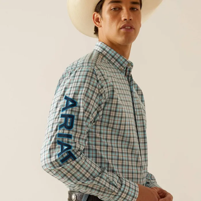 Pro Series Team Lawrence Classic Fit Shirt Aqua Men Ariat Button Down Shirts Pro Series Team Lawrence Classic Fit Shirt Aqua Men Ariat Button Down Shirts