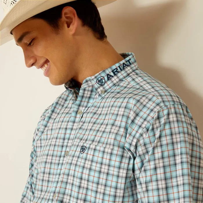 Pro Series Team Lawrence Classic Fit Shirt Aqua Men Ariat Button Down Shirts Pro Series Team Lawrence Classic Fit Shirt Aqua Men Ariat Button Down Shirts
