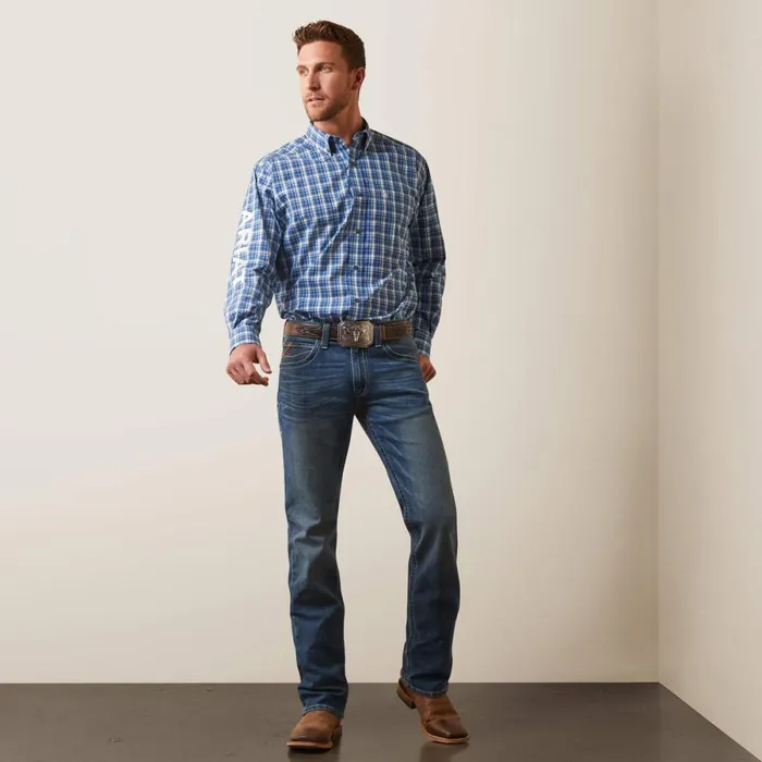 Pro Series Team Samson Classic Fit Shirt Blue Men Ariat Button Down Shirts Pro Series Team Samson Classic Fit Shirt Blue Men Ariat Button Down Shirts