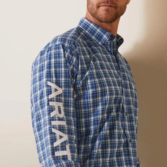 Pro Series Team Samson Classic Fit Shirt Blue Men Ariat Button Down Shirts Pro Series Team Samson Classic Fit Shirt Blue Men Ariat Button Down Shirts