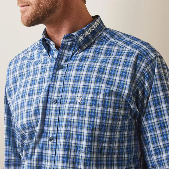 Pro Series Team Samson Classic Fit Shirt Blue Men Ariat Button Down Shirts Pro Series Team Samson Classic Fit Shirt Blue Men Ariat Button Down Shirts