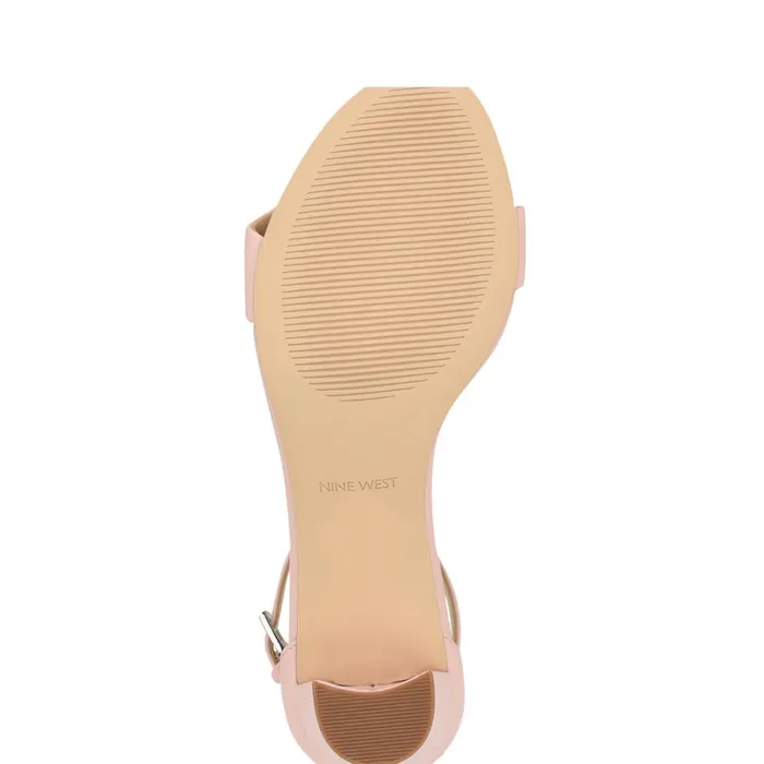 Pruce Ankle Strap Block Heel Sandals Light Pink Women Nine West Mid Heels Pruce Ankle Strap Block Heel Sandals Light Pink Women Nine West Mid Heels