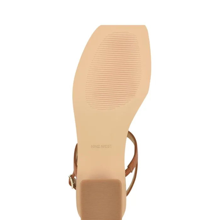 Purdy Block Heel Sandals Tan Women Nine West Heeled Purdy Block Heel Sandals Tan Women Nine West Heeled