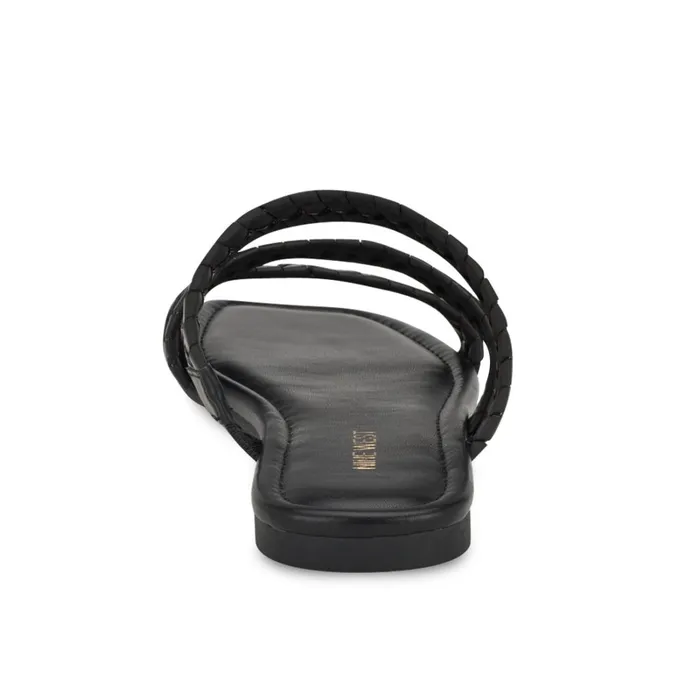 Quinlea Flat Strappy Sandals Black Women Nine West Low Heel Quinlea Flat Strappy Sandals Black Women Nine West Low Heel