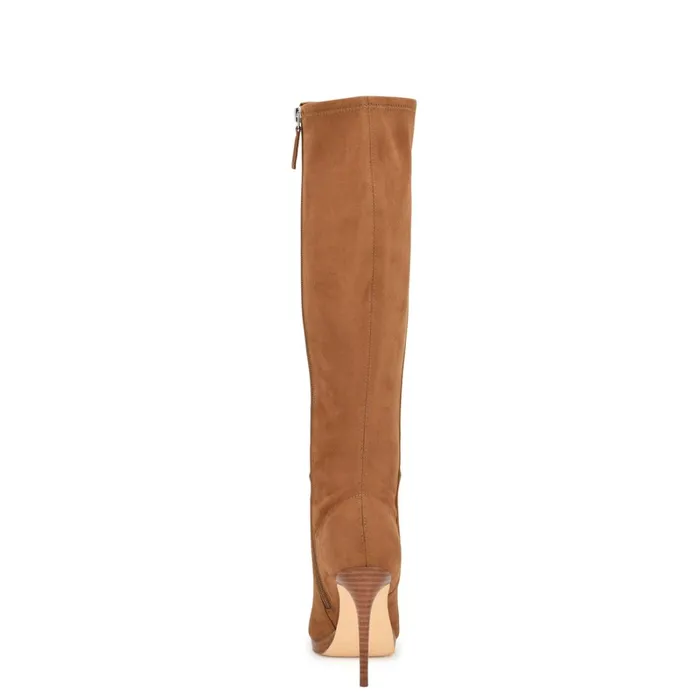 Quizme Wide Calf Platform Boots Tan Suede Women Nine West Boots and Booties Quizme Wide Calf Platform Boots Tan Suede Women Nine West Boots and Booties