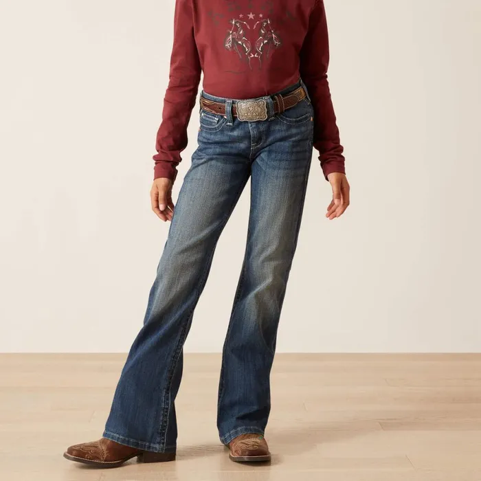 REAL Clover Boot Cut Chill Blue Kids Ariat Jeans