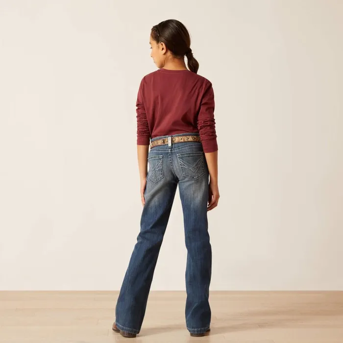 REAL Clover Boot Cut Chill Blue Kids Ariat Jeans REAL Clover Boot Cut Chill Blue Kids Ariat Jeans