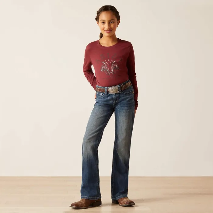 REAL Clover Boot Cut Chill Blue Kids Ariat Jeans REAL Clover Boot Cut Chill Blue Kids Ariat Jeans