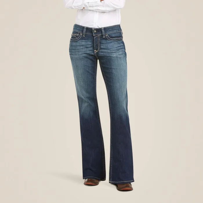 REAL Mid Rise Stretch Original Boot Cut Jean Spitfire Women Ariat Denim