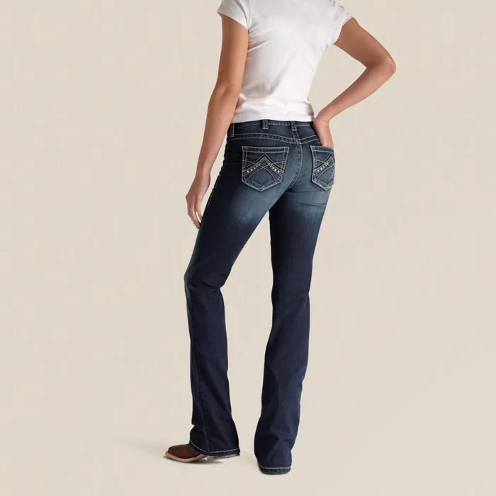 REAL Mid Rise Stretch Original Boot Cut Jean Spitfire Women Ariat Denim