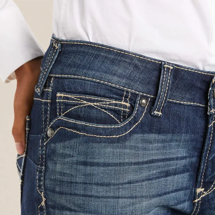 REAL Mid Rise Stretch Original Boot Cut Jean Spitfire Women Ariat Denim