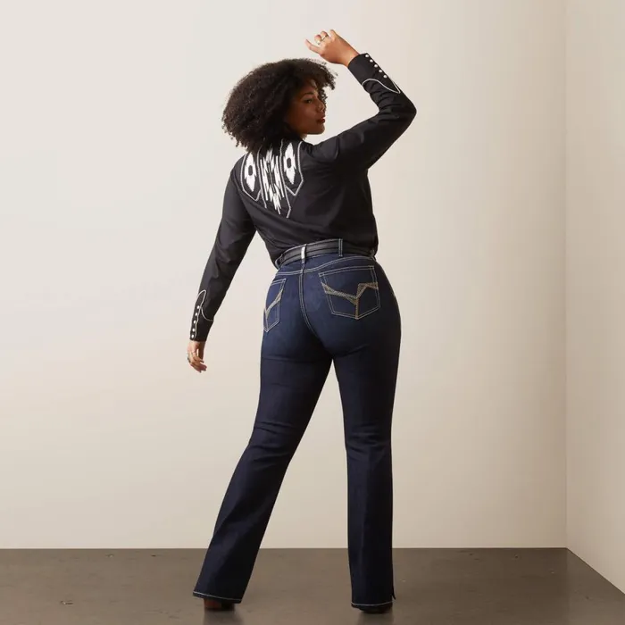 REAL Perfect Rise Arrow Danna Boot Cut Jean Nashville Women Ariat Denim REAL Perfect Rise Arrow Danna Boot Cut Jean Nashville Women Ariat Denim