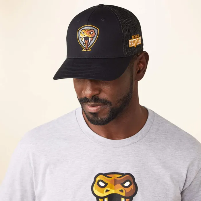 Rattler PBR Cap Black Men Ariat Hats and Caps