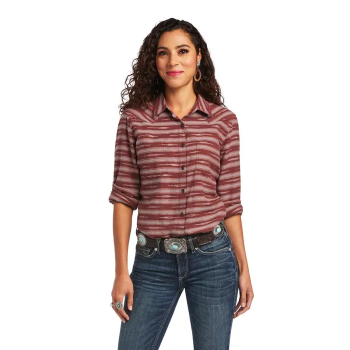 REAL Billie Jean Shirt Ikat Jacquard Women Ariat TShirts and Tops