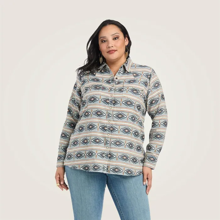 REAL Creekside Shirt Creekside Jacquard Women Ariat TShirts and Tops REAL Creekside Shirt Creekside Jacquard Women Ariat TShirts and Tops