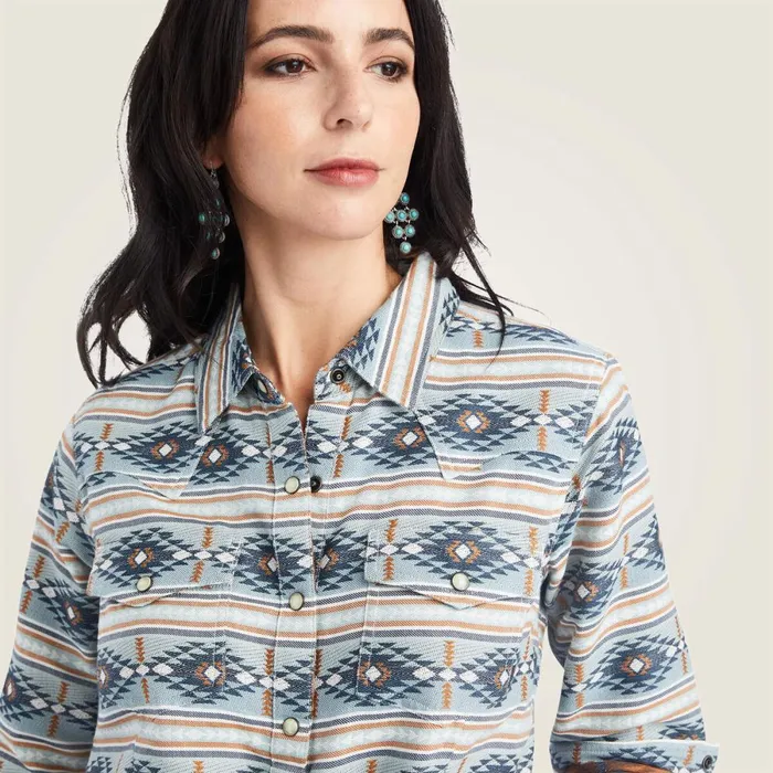 REAL Creekside Shirt Creekside Jacquard Women Ariat TShirts and Tops REAL Creekside Shirt Creekside Jacquard Women Ariat TShirts and Tops