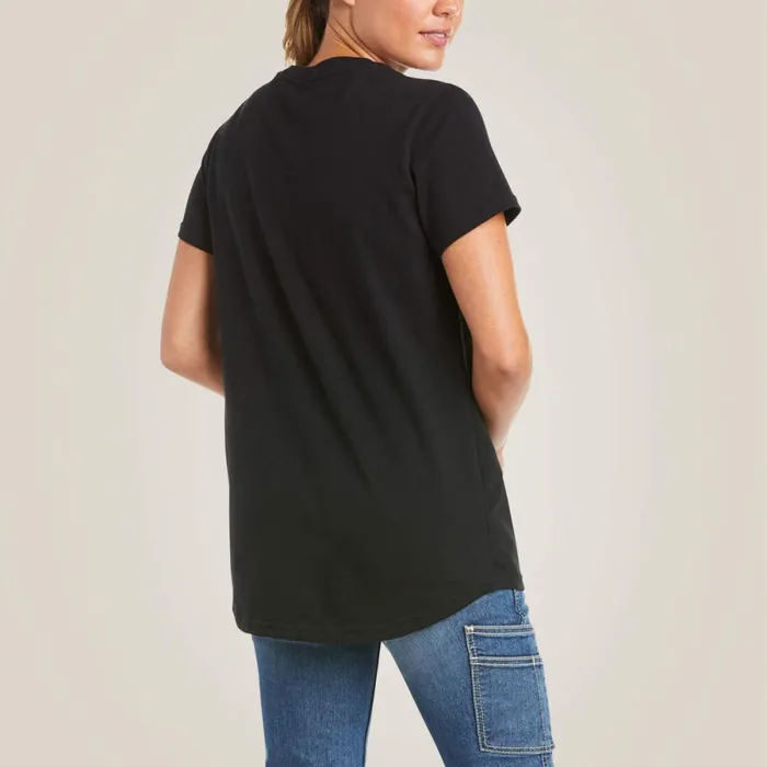 Rebar Cotton Strong VNeck TShirt Black Women Ariat TShirts and Tops Rebar Cotton Strong VNeck TShirt Black Women Ariat TShirts and Tops