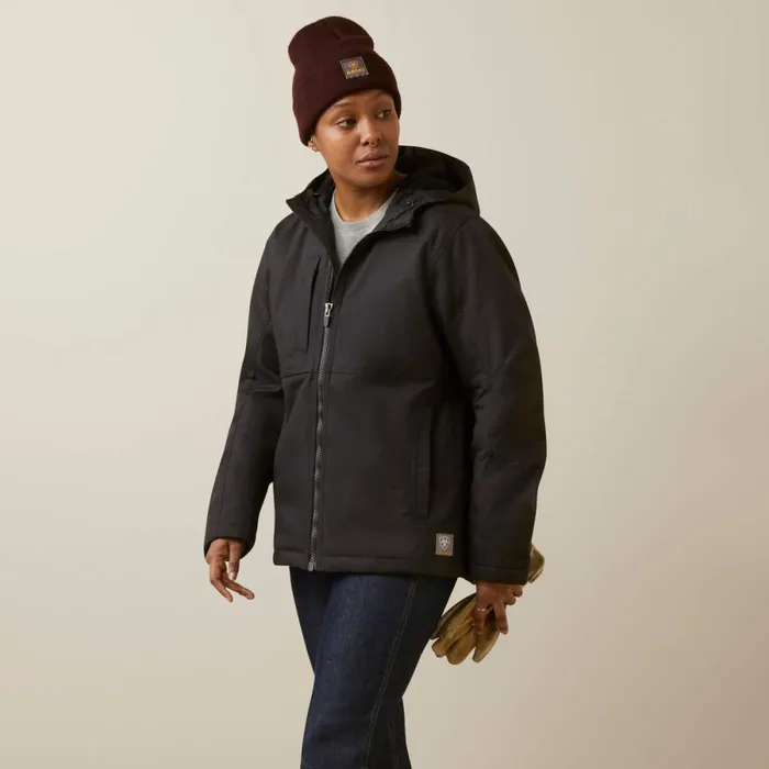 Rebar DuraCanvas Insulated Jacket Black Women Ariat Jackets and Vests