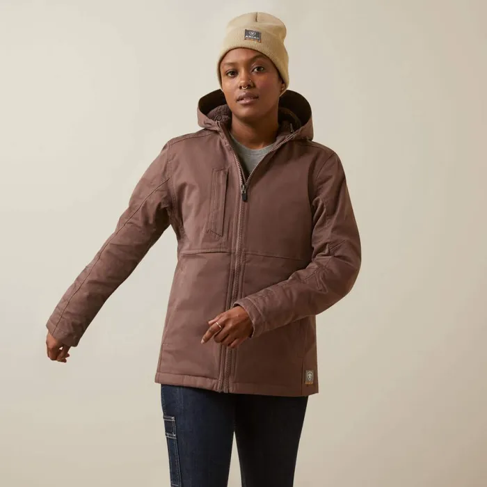 Rebar DuraCanvas Insulated Jacket Peppercorn Women Ariat Jackets and Vests