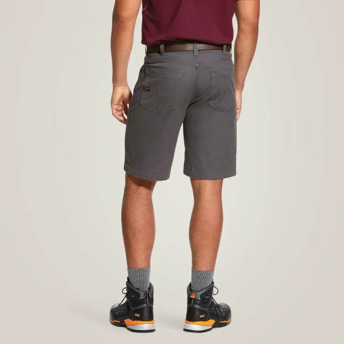 Rebar DuraStretch Made Tough 10034 Short Rebar Grey Men Ariat Pants and Shorts Rebar DuraStretch Made Tough 10034 Short Rebar Grey Men Ariat Pants and Shorts