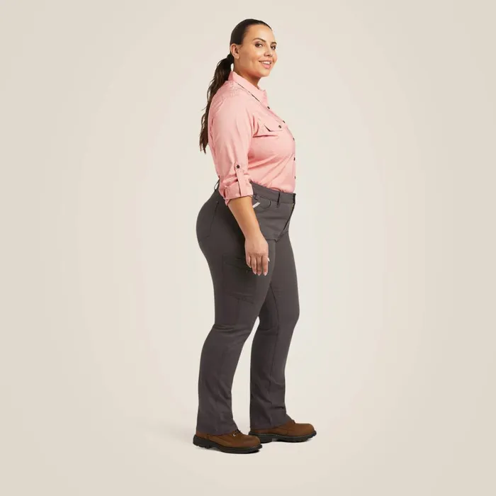 Rebar DuraStretch Made Tough Straight Leg Pant Rebar Grey Women Ariat Pants and Shorts Rebar DuraStretch Made Tough Straight Leg Pant Rebar Grey Women Ariat Pants and Shorts
