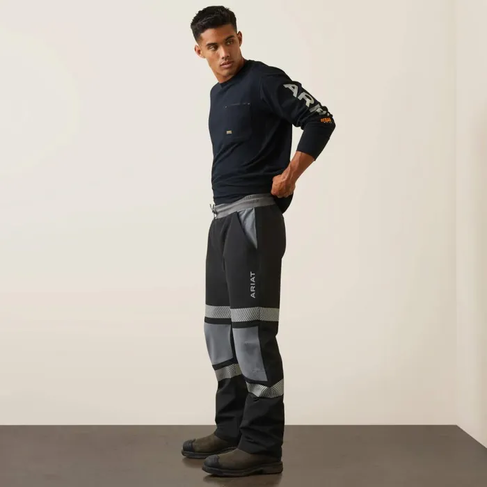 Rebar DuraStretch PullOn Straight Pant Black Men Ariat Pants and Shorts Rebar DuraStretch PullOn Straight Pant Black Men Ariat Pants and Shorts