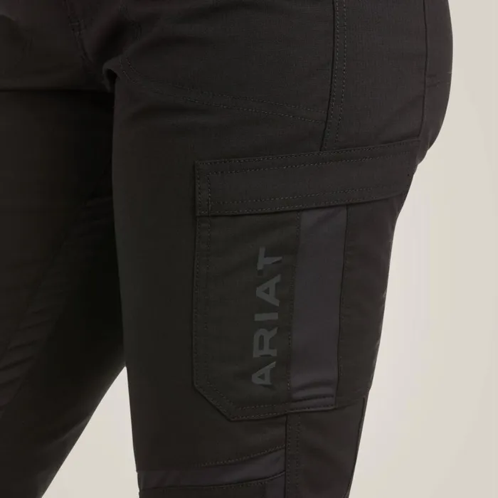 Rebar DuraStretch Ripstop Cargo Straight Leg Pant Black Women Ariat Pants and Shorts Rebar DuraStretch Ripstop Cargo Straight Leg Pant Black Women Ariat Pants and Shorts