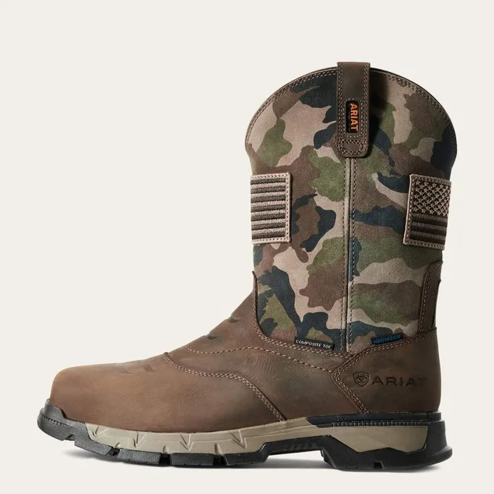 Rebar Flex Patriot Waterproof Composite Toe Work Boot Dark Brown Men Ariat Western Boots Rebar Flex Patriot Waterproof Composite Toe Work Boot Dark Brown Men Ariat Western Boots